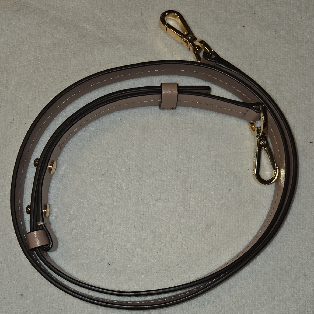 ​Michael Kors Leather Crossbody Strap - Soft Pink/Gold - 41"-46"